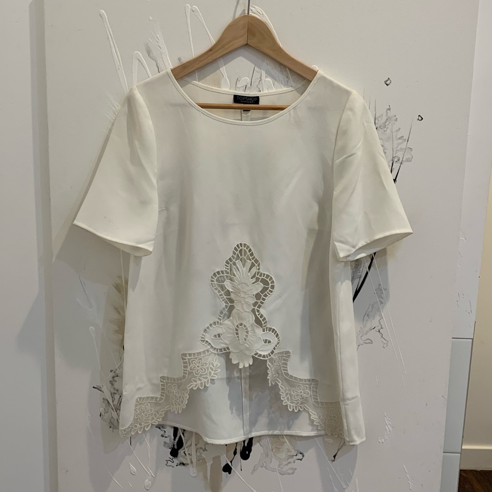 ZARA white high quality elegant top